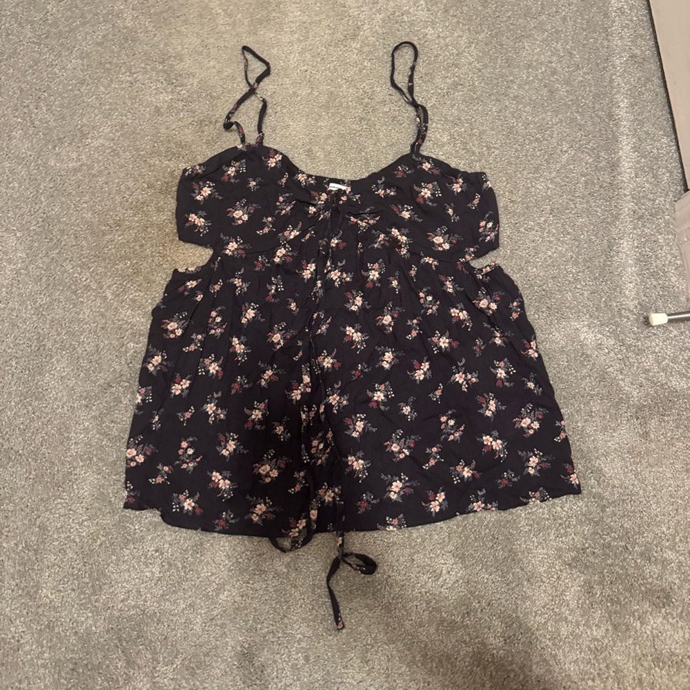 Strappy Convertible American Eagle Halter / Cami Top with Cut Outs